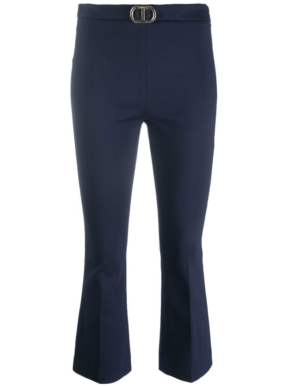 TWINSET cropped tailored trousers - Blue von TWINSET