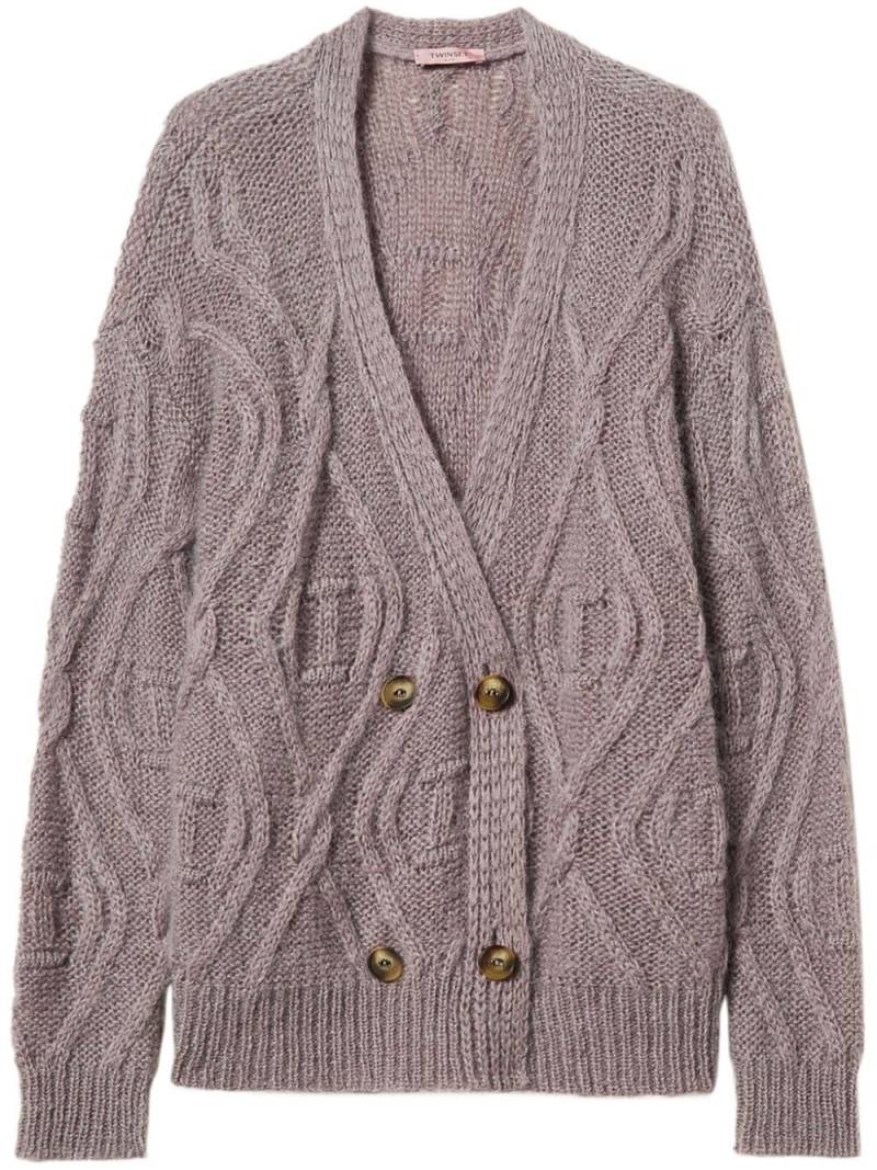 TWINSET double-breasted cardigan - Neutrals von TWINSET