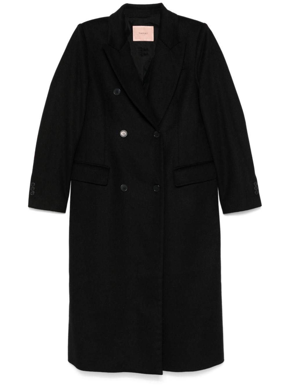 TWINSET double-breasted coat - Black von TWINSET