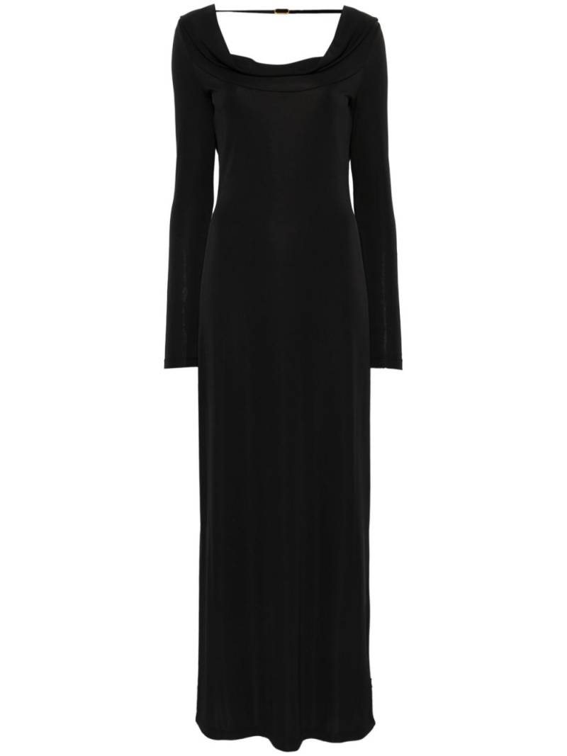 TWINSET draped maxi dress - Black von TWINSET