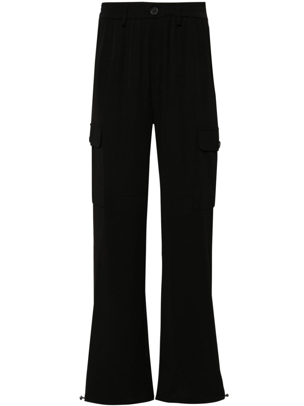 TWINSET drawstring-cuffs cargo trousers - Black von TWINSET