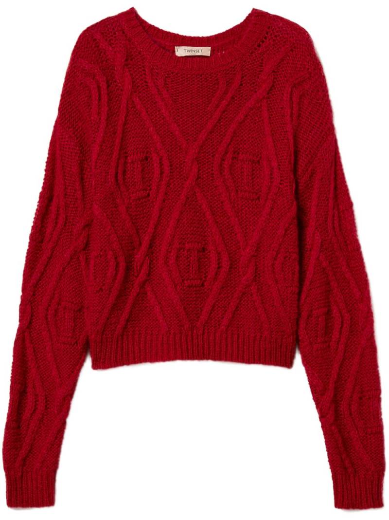 TWINSET drop-shoulder sweater - Red von TWINSET