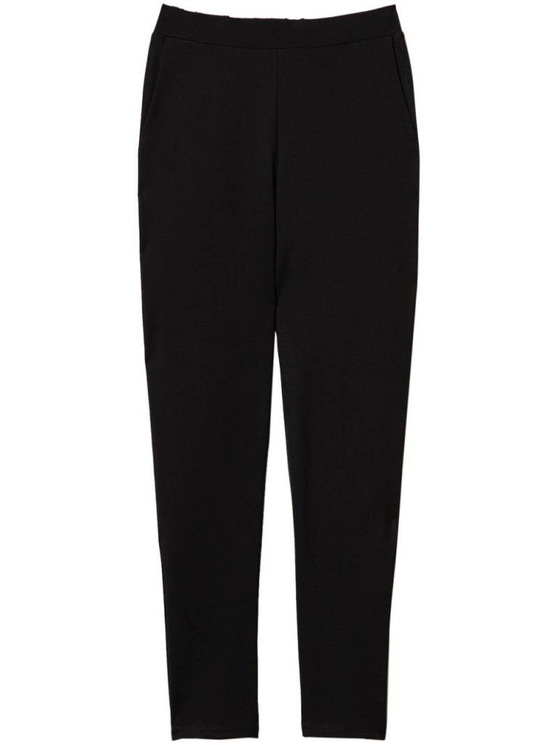 TWINSET elasticated-waist trousers - Black von TWINSET