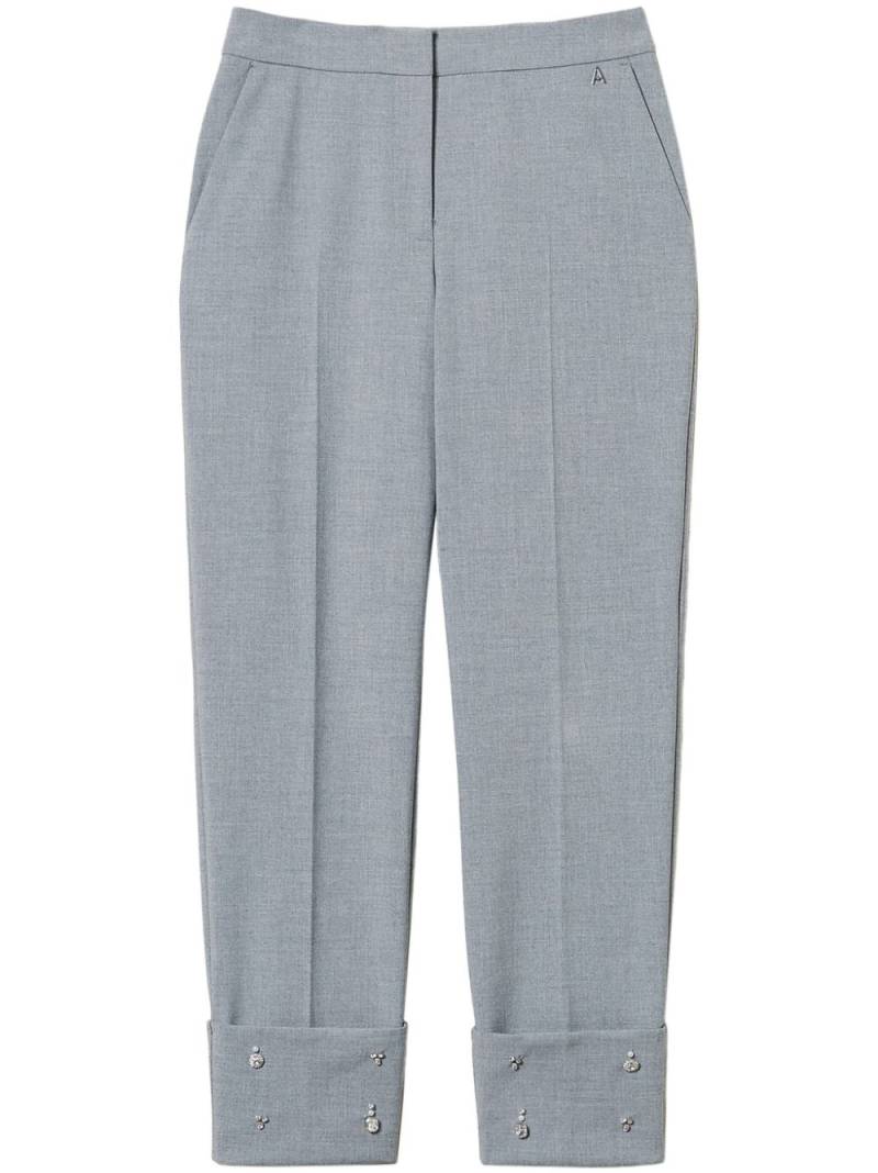 TWINSET embroidered-detail trousers - Grey von TWINSET