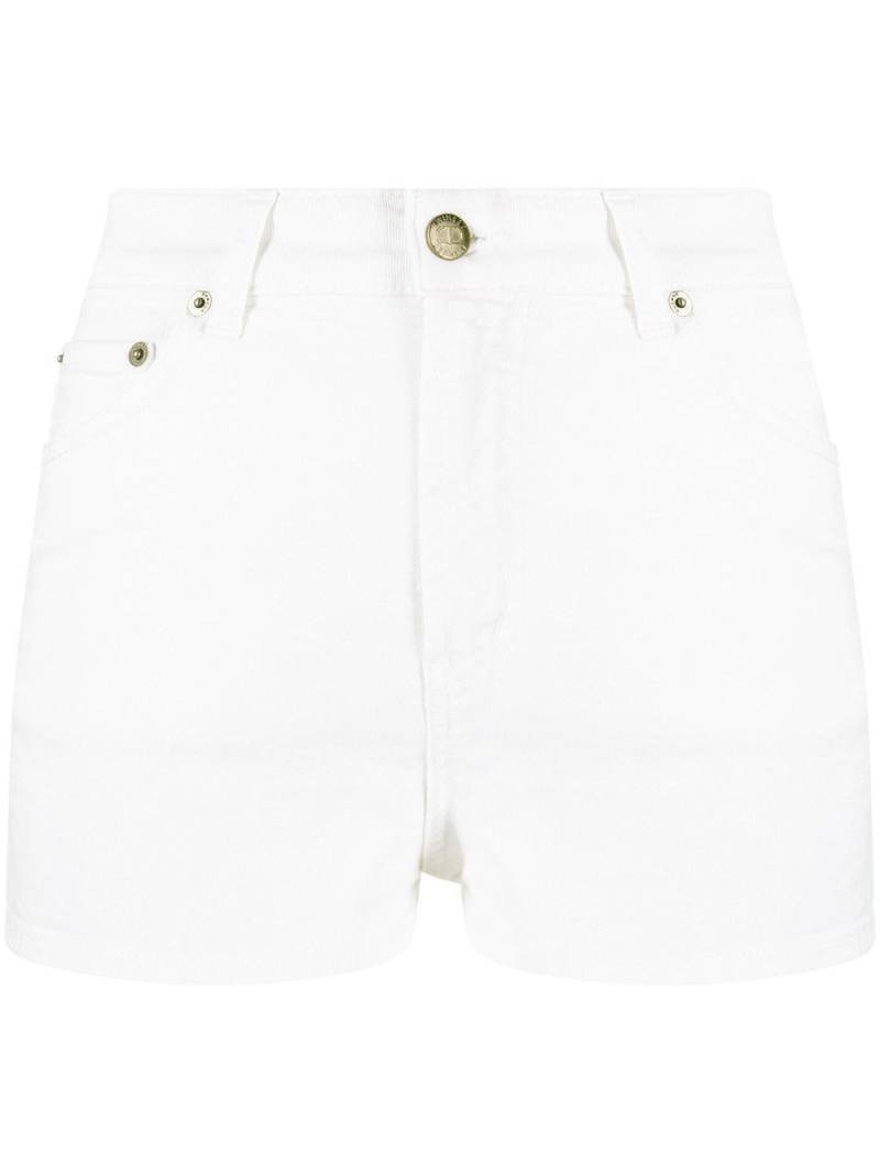 TWINSET embroidered-logo denim shorts - White von TWINSET