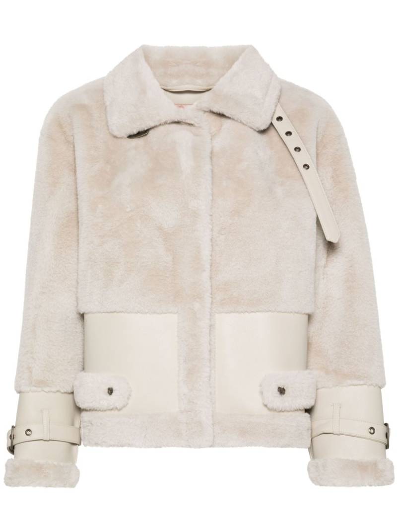 TWINSET faux-fur jacket - Neutrals von TWINSET