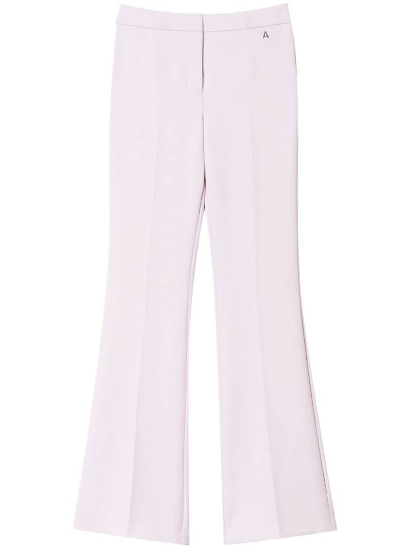 TWINSET flared cady-texture trousers - Pink von TWINSET