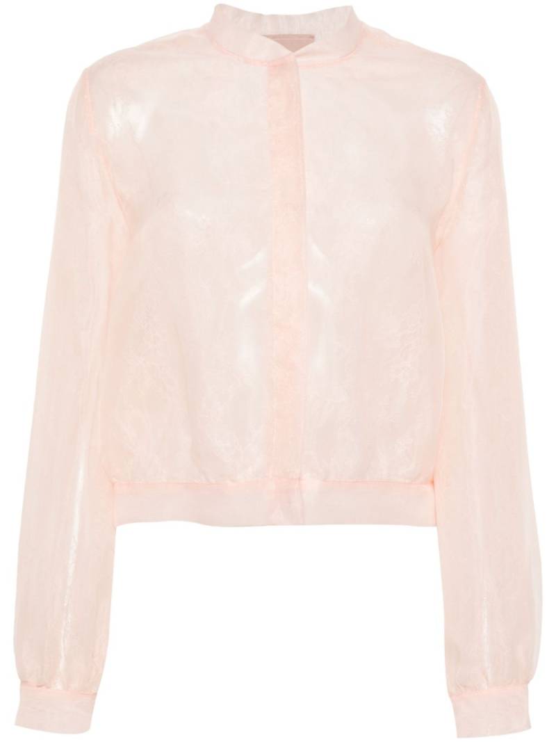 TWINSET floral-lace organza blouse - Neutrals von TWINSET