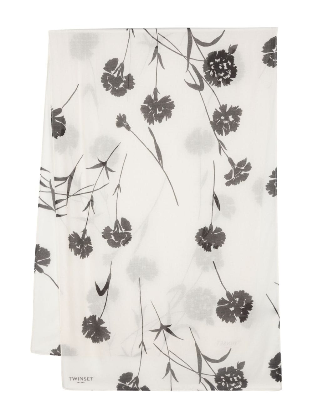 TWINSET floral-print modal scarf - Neutrals von TWINSET