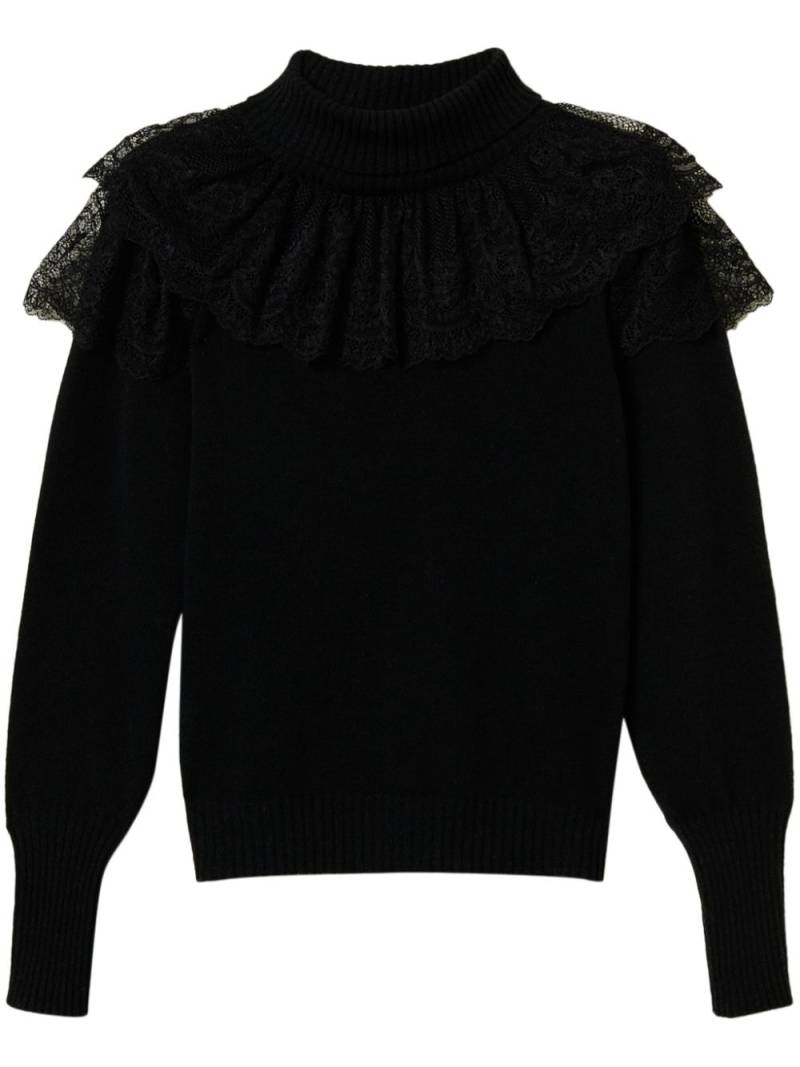 TWINSET high-neck sweater - Black von TWINSET