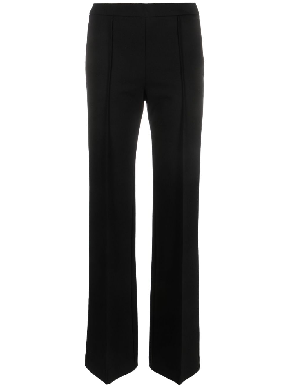 TWINSET high-waisted straight-leg trousers - Black von TWINSET