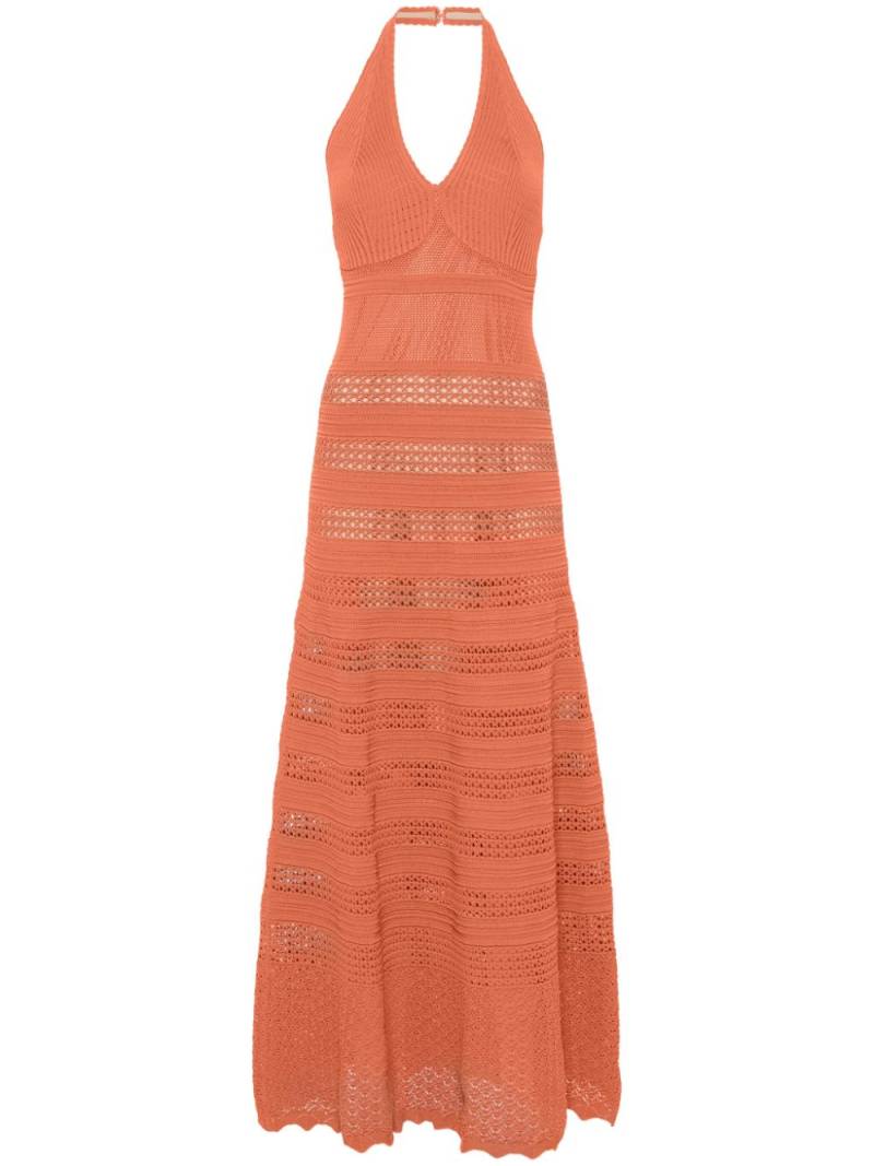 TWINSET knitted maxi dress - Orange von TWINSET