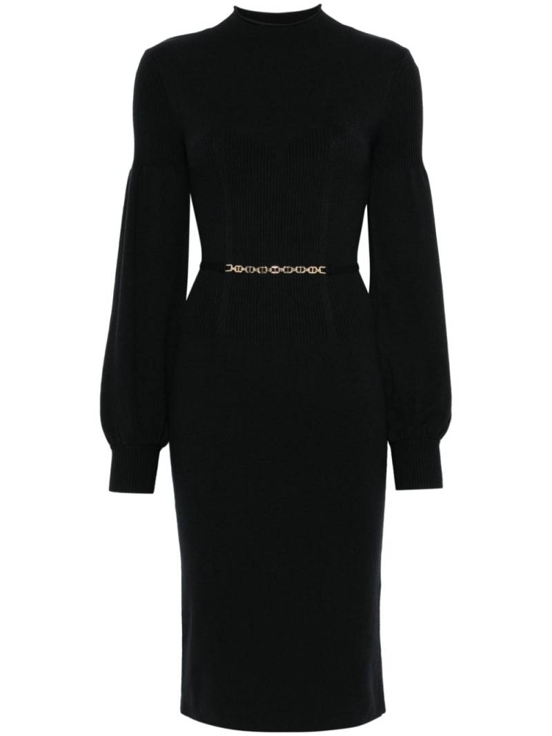 TWINSET knitted midi dress - Black von TWINSET