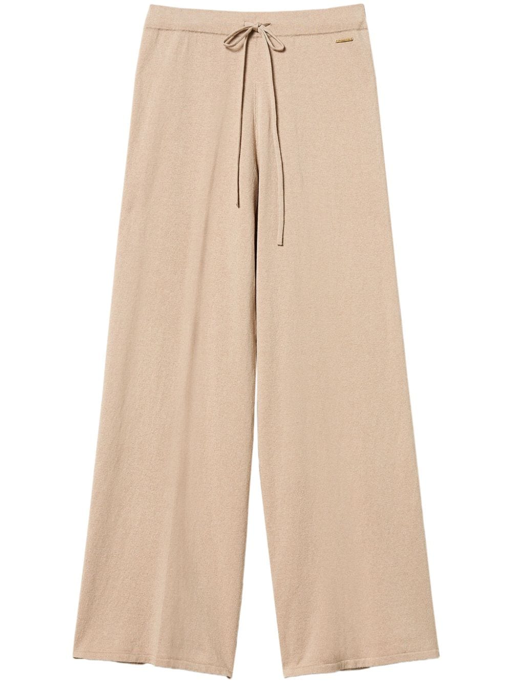 TWINSET knitted palazzo trousers - Neutrals von TWINSET