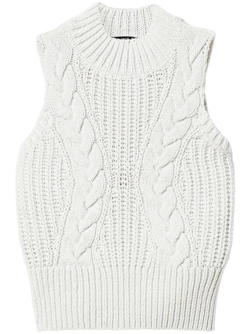 TWINSET knitted vest - White von TWINSET