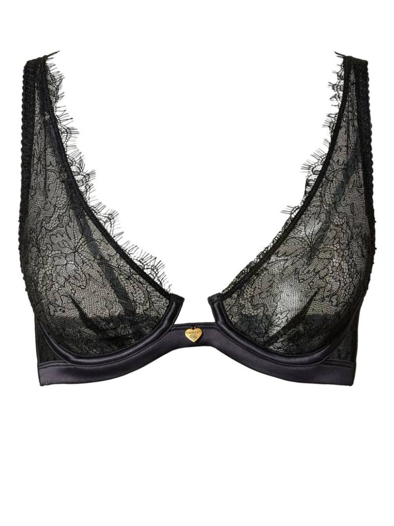 TWINSET lace-panelled bralette - Black von TWINSET