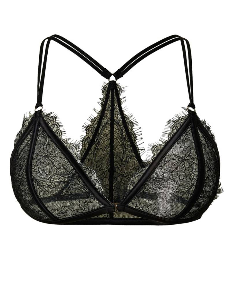 TWINSET lace satin bra - Black von TWINSET