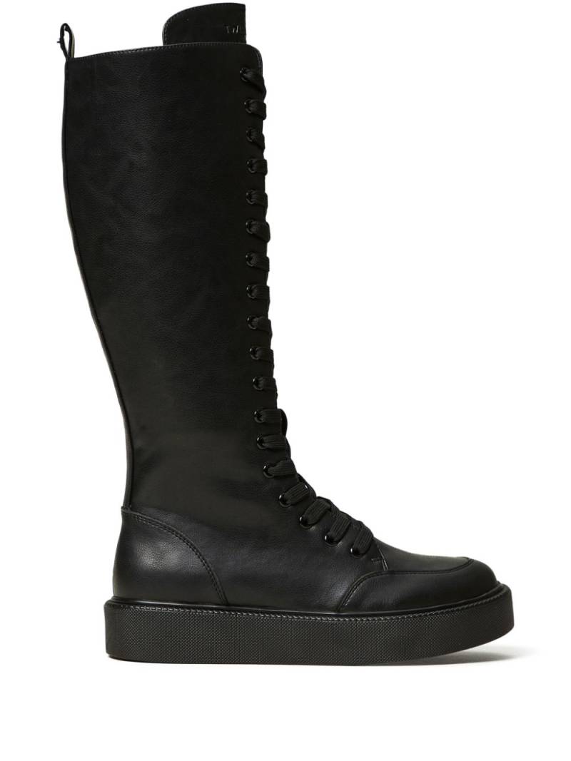 TWINSET lace-up boots - Black von TWINSET