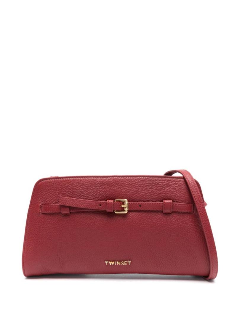 TWINSET logo-lettering cross body bag - Red von TWINSET