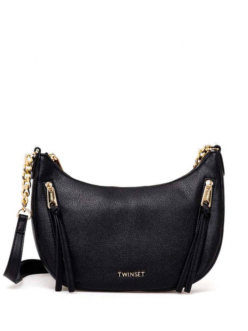 TWINSET logo-lettering crossbody bag - Black von TWINSET