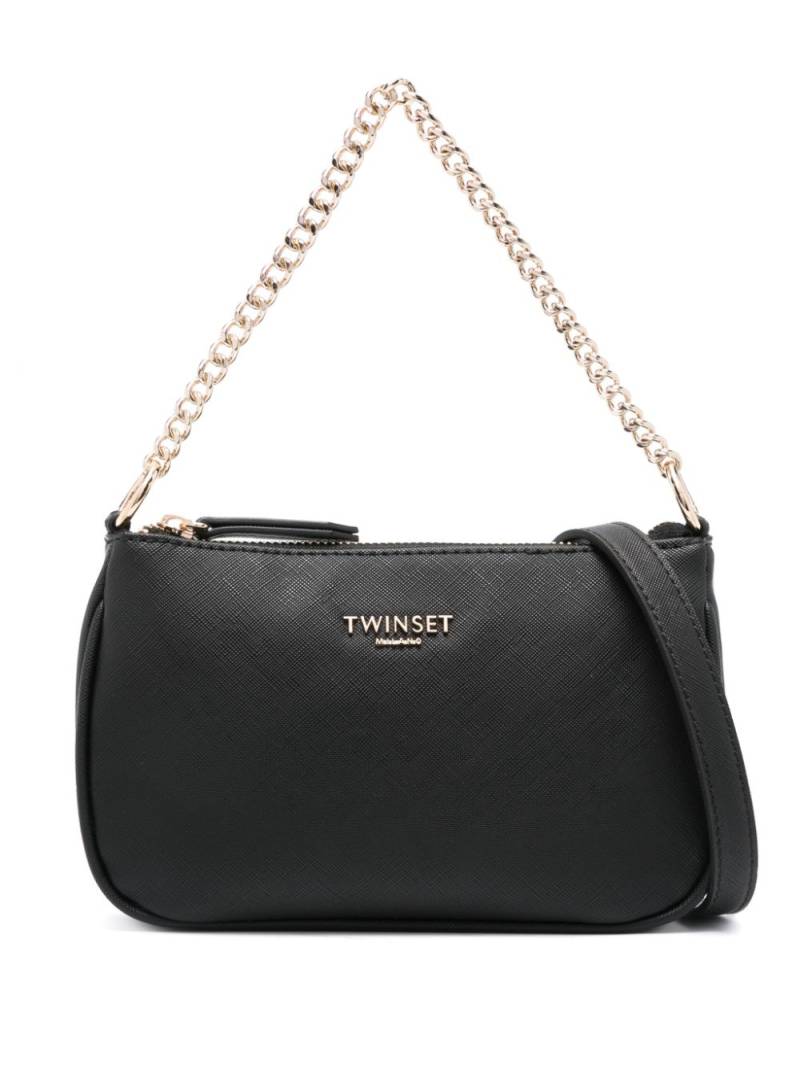 TWINSET logo-lettering tote bag - Black von TWINSET