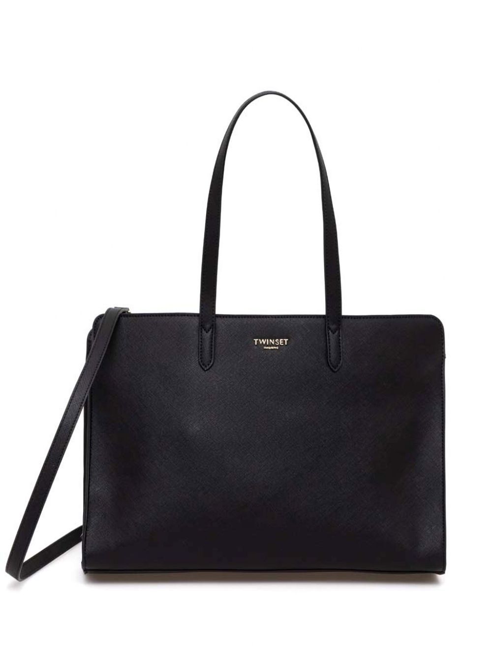 TWINSET logo-lettering tote bag - Black von TWINSET