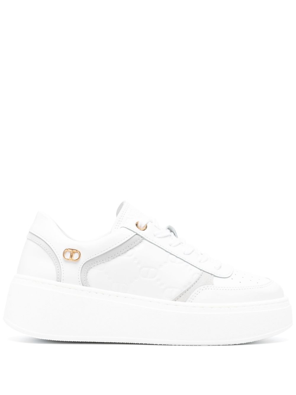 TWINSET logo-plaque chunky sneakers - White von TWINSET