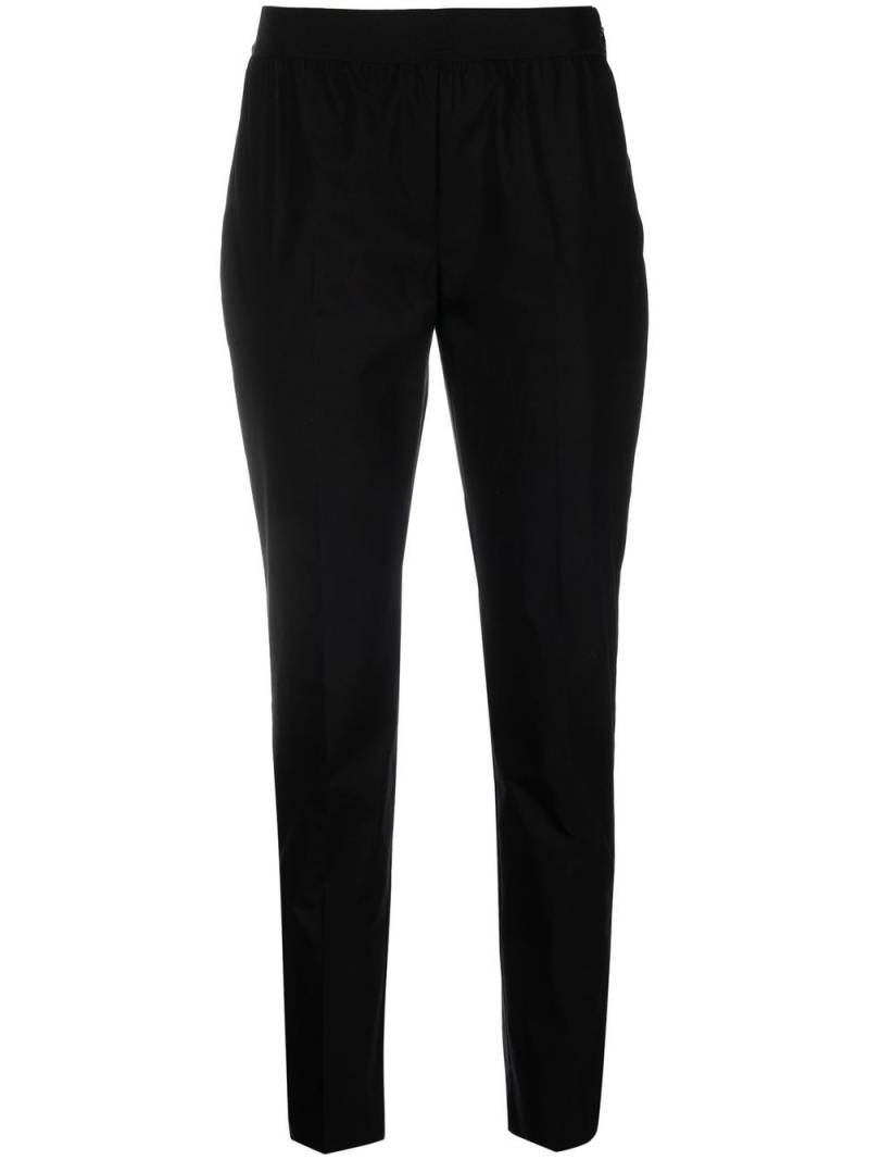 TWINSET logo-plaque detail trousers - Black von TWINSET