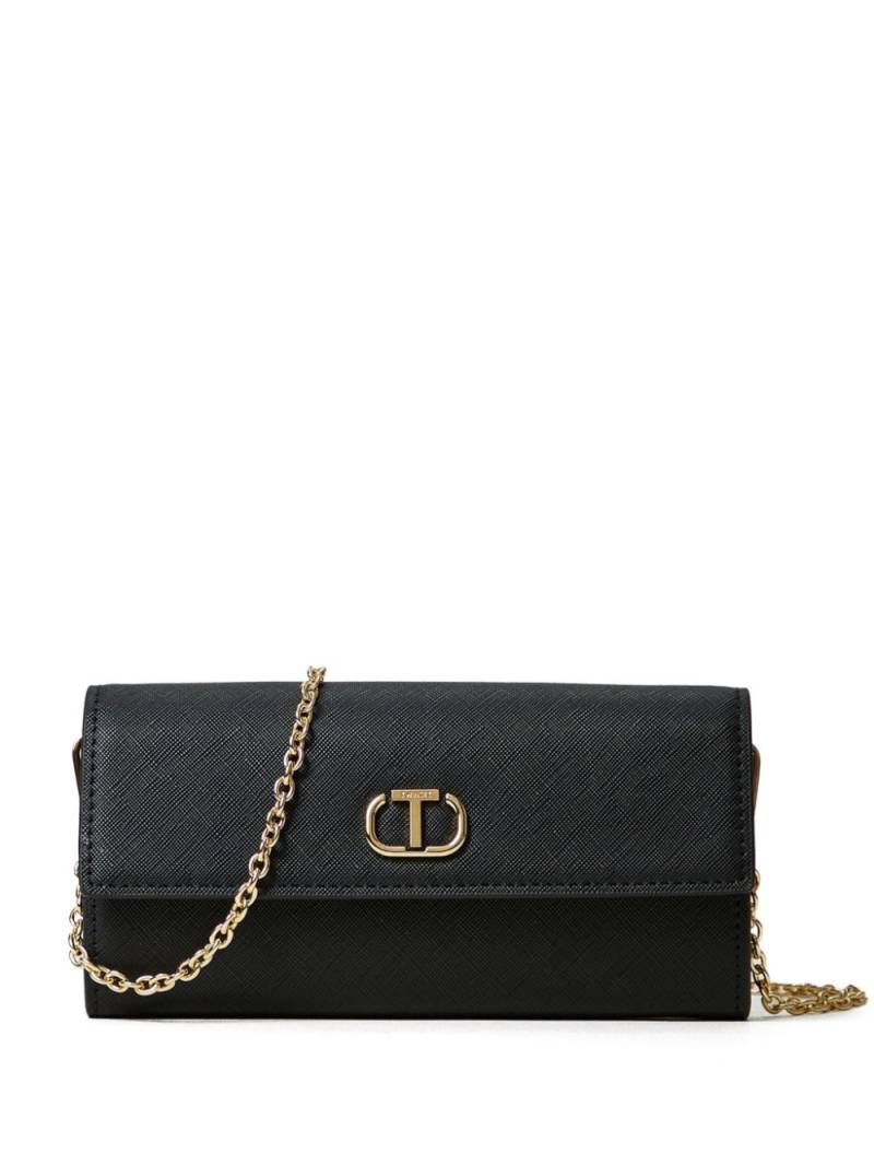 TWINSET logo plaque purse - Black von TWINSET