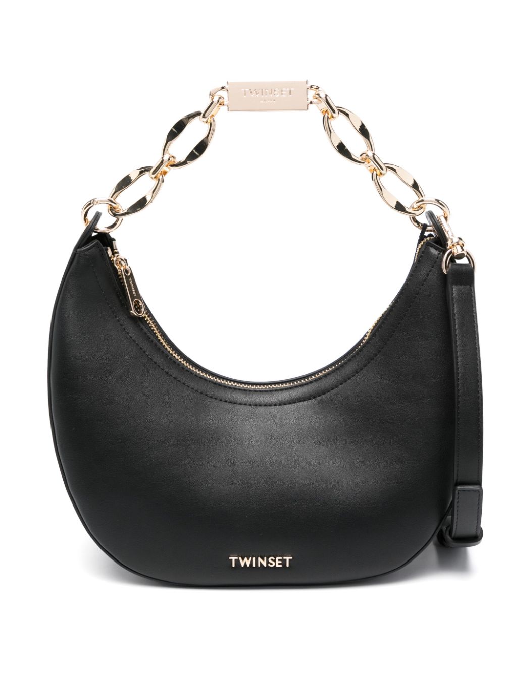 TWINSET logo-plaque shoulder bag - Black von TWINSET