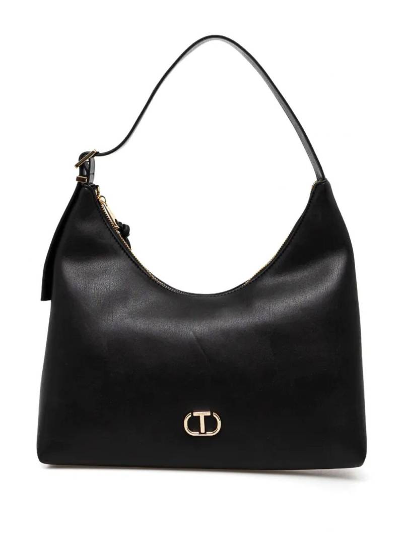 TWINSET logo-plaque shoulder bag - Black von TWINSET