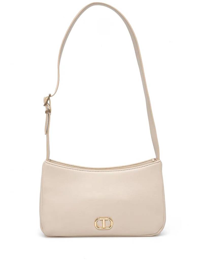 TWINSET logo-plaque shoulder bag - Neutrals von TWINSET