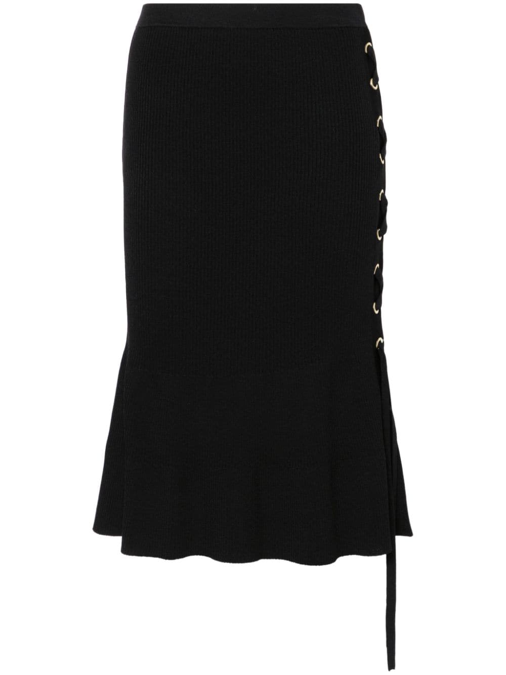 TWINSET logo-plaque skirt - Black von TWINSET