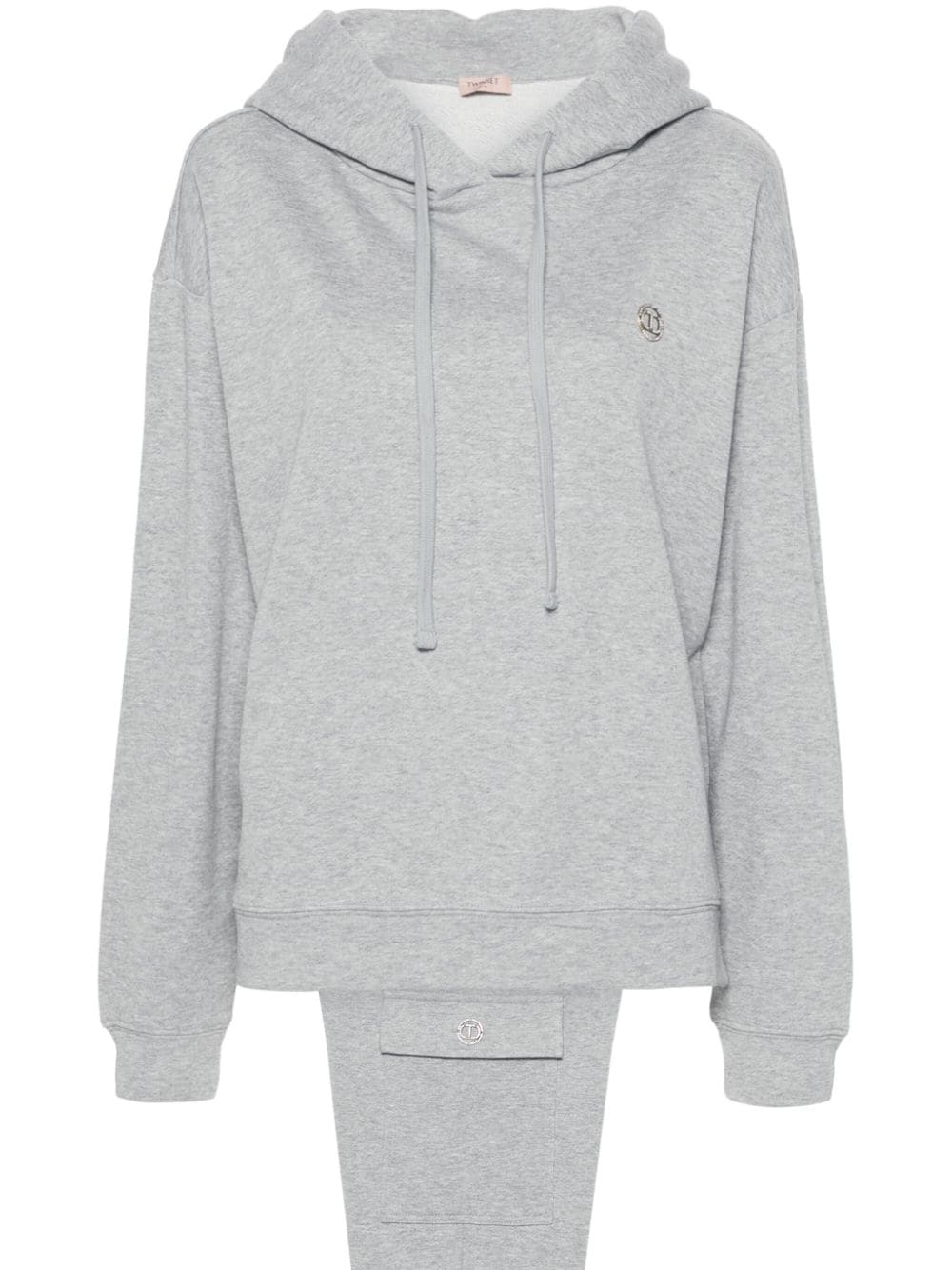 TWINSET logo-plaque tracksuit - Grey von TWINSET