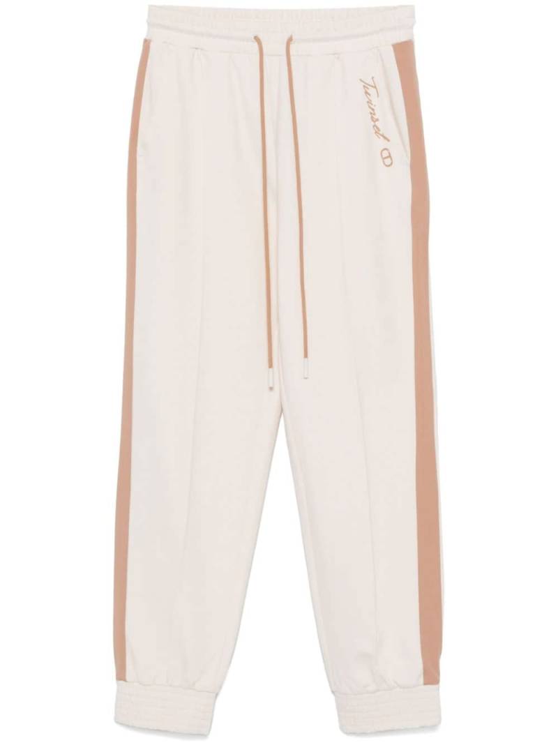 TWINSET logo-print track pants - Neutrals von TWINSET