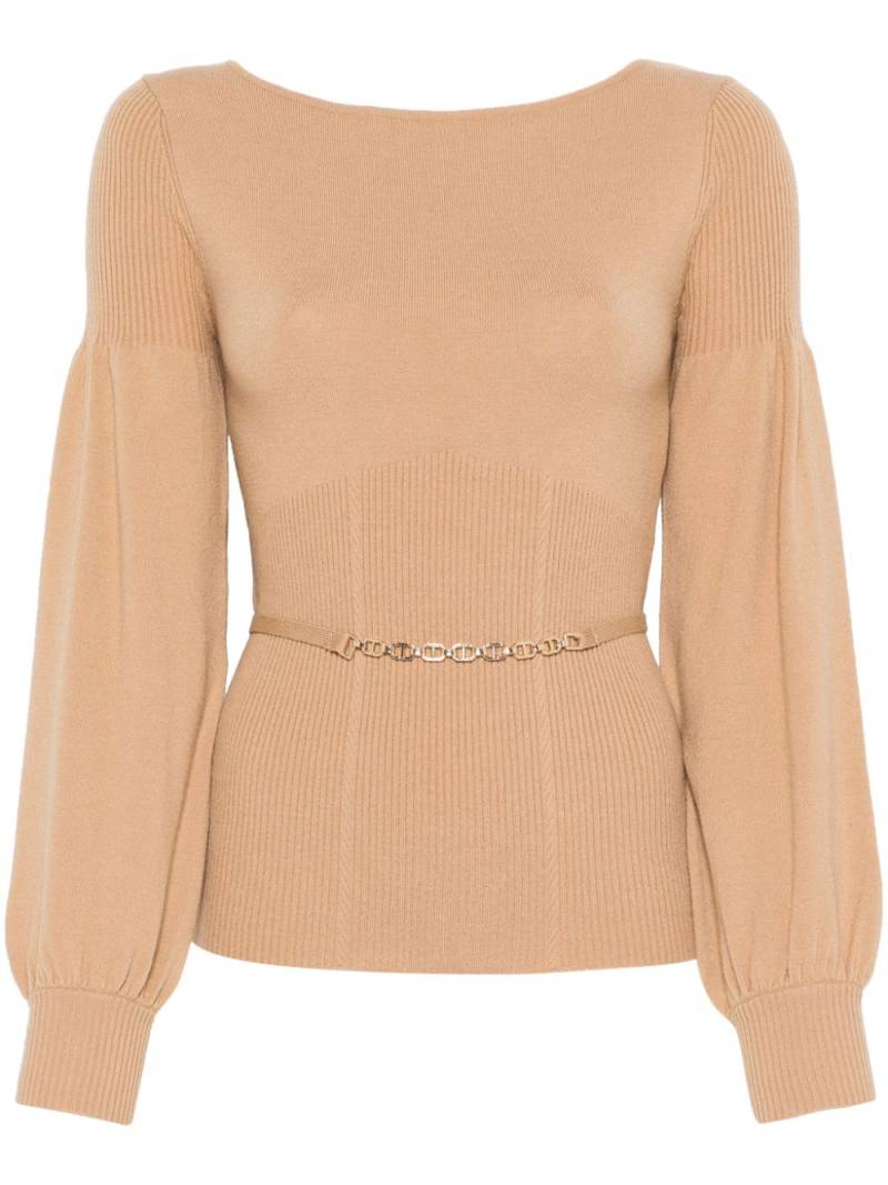 TWINSET long-sleeve sweater - Neutrals von TWINSET