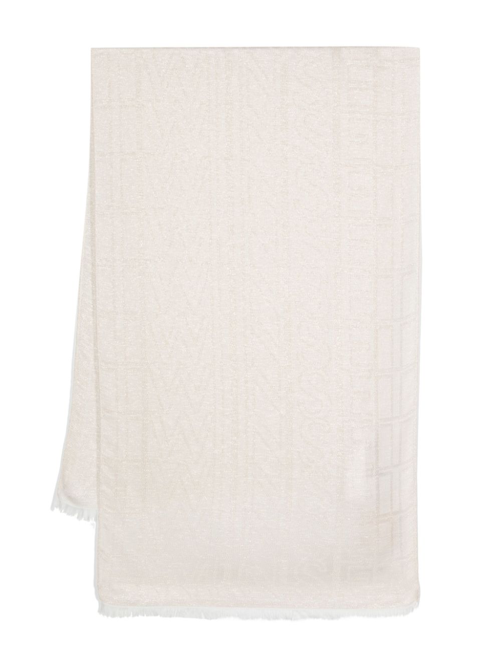 TWINSET lurex jacquard scarf - Neutrals von TWINSET