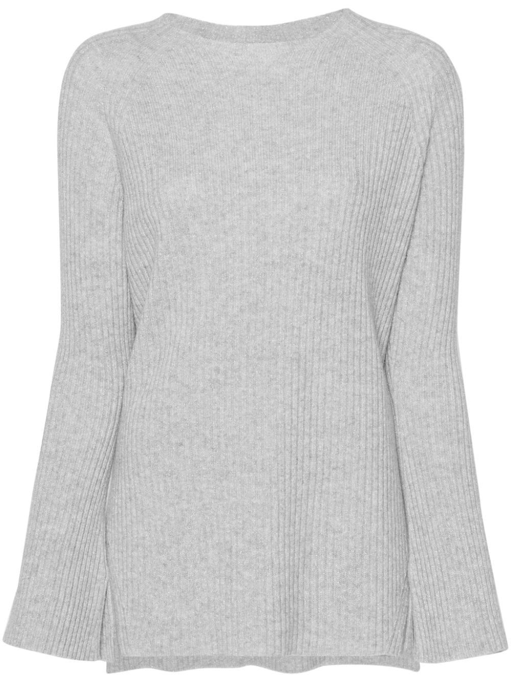 TWINSET lurex ribbed-knit jumper - Grey von TWINSET