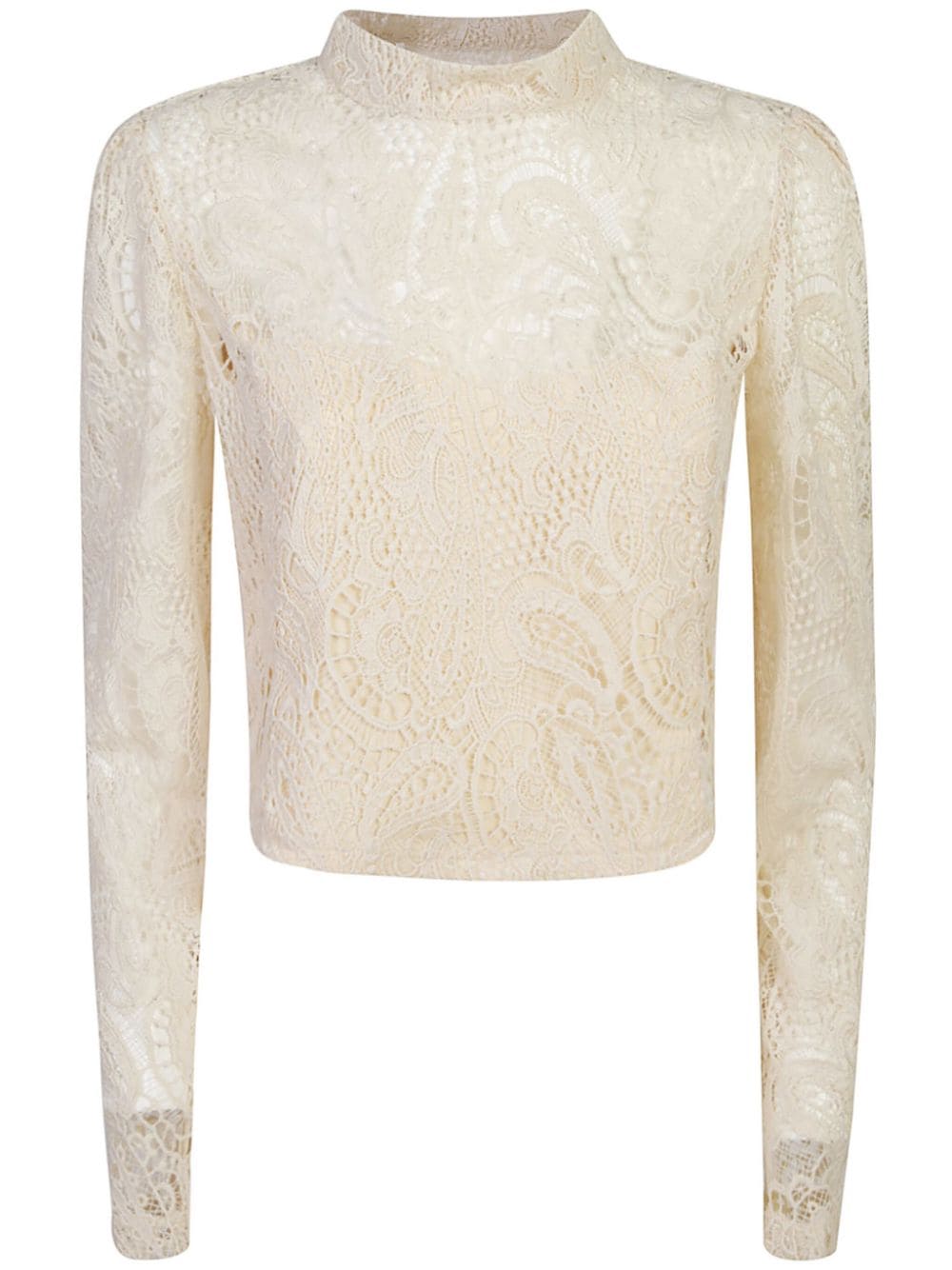 TWINSET macramé lace blouse - Neutrals von TWINSET