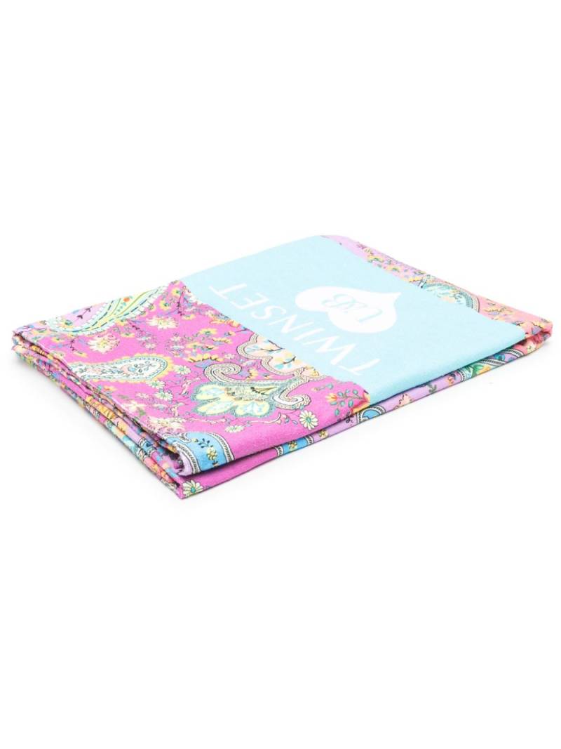 TWINSET paisley-print beach towel - Pink von TWINSET