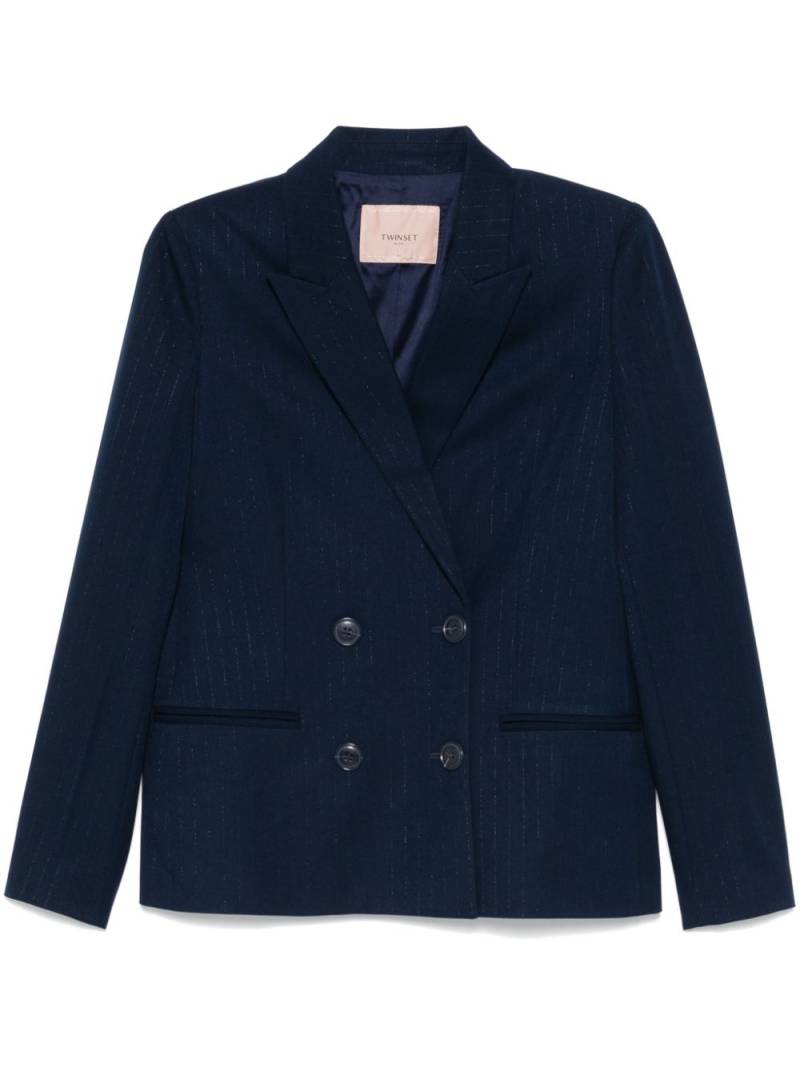 TWINSET pinstripe blazer - Blue von TWINSET