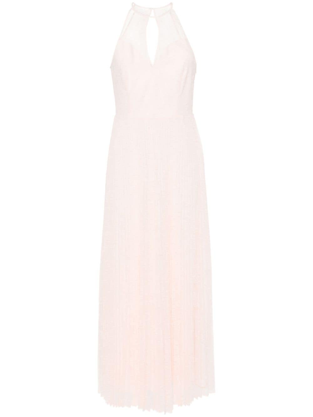 TWINSET pleated lace dress - Pink von TWINSET