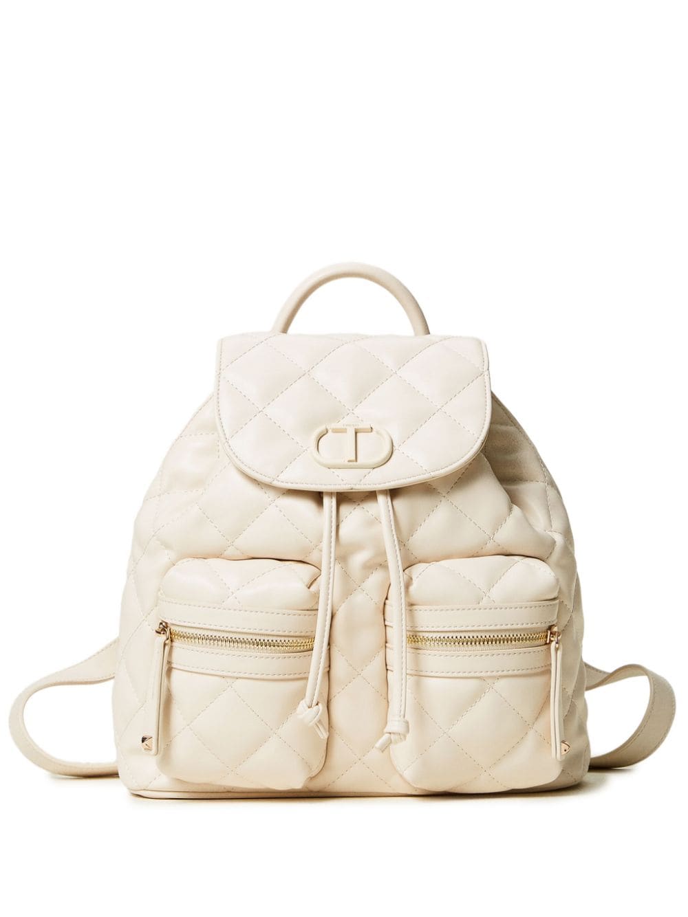 TWINSET quilted backpack - Neutrals von TWINSET