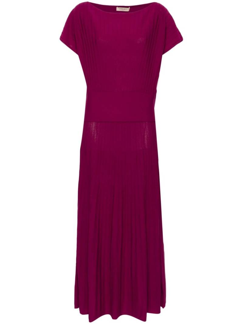 TWINSET ribbed blouse and skirt - Purple von TWINSET