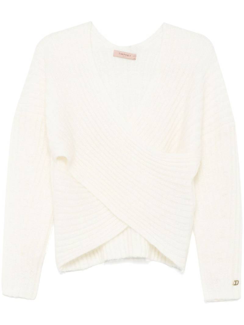 TWINSET ribbed sweater - Neutrals von TWINSET