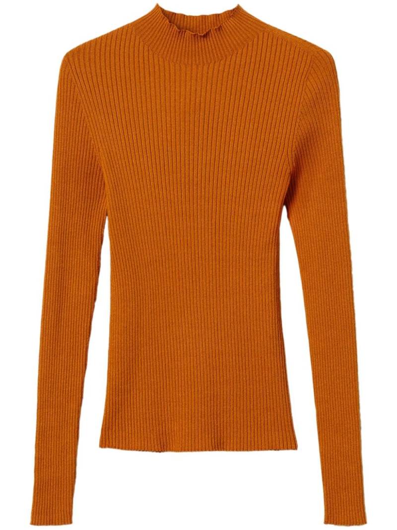 TWINSET ribbed turtleneck sweater - Orange von TWINSET