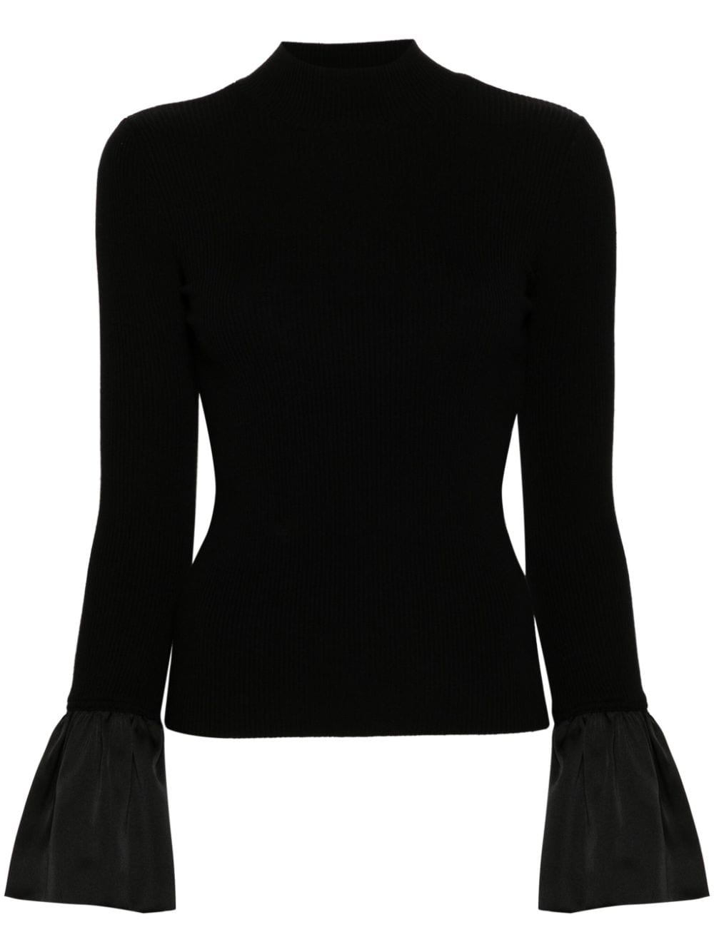 TWINSET roll-neck ribbed top - Black von TWINSET