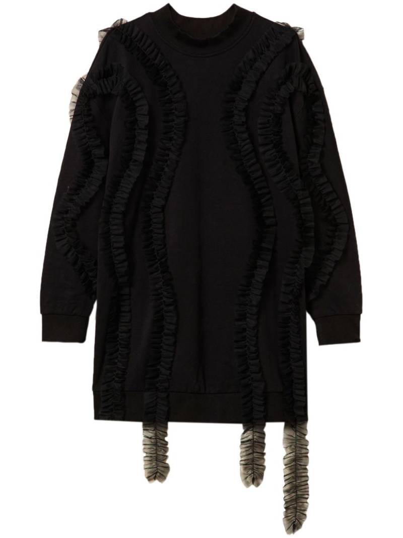 TWINSET ruffle-detail sweatshirt - Black von TWINSET