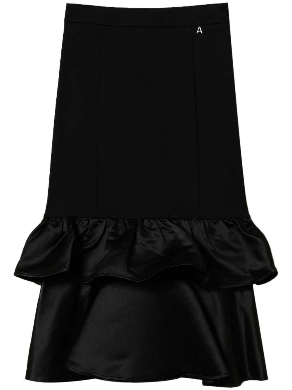 TWINSET ruffle-detailing midi skirt - Black von TWINSET