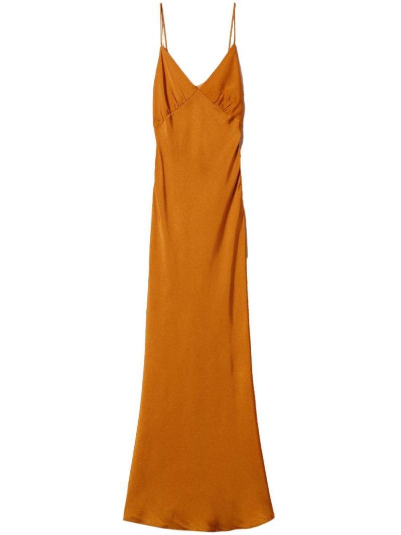 TWINSET satin maxi dress - Orange von TWINSET